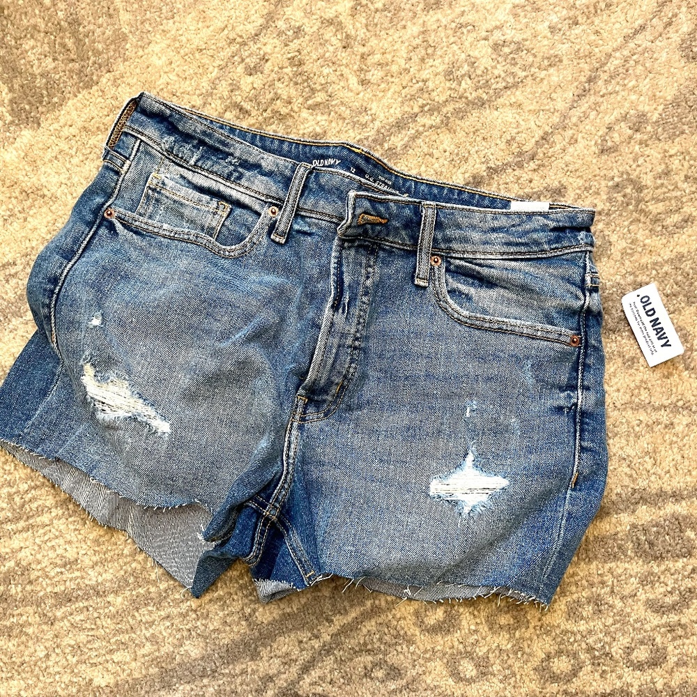 Old Navy rip stop jean shorts
